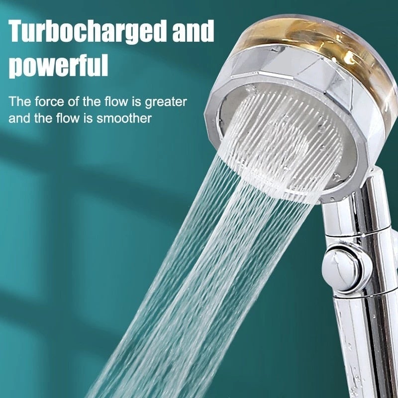 Water Saving Flow 360° Rotating High-Pressure Showerhead